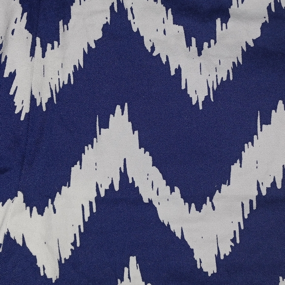 Old Navy Blue and White Zigzag Capri Pants - Picture 5 of 5